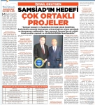 Karadeniz Ekonomi Gazetesinde Samsiad Başkanı SAMSİAD'IN Hedefini Anlatıyor